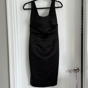 Beautiful Milly Little Black Dress Heavy Satin